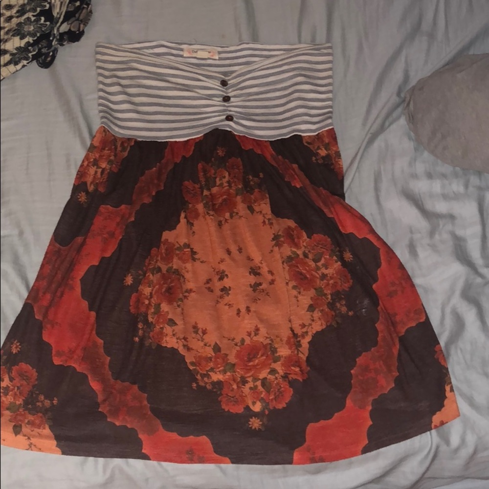 Strapless long shirt